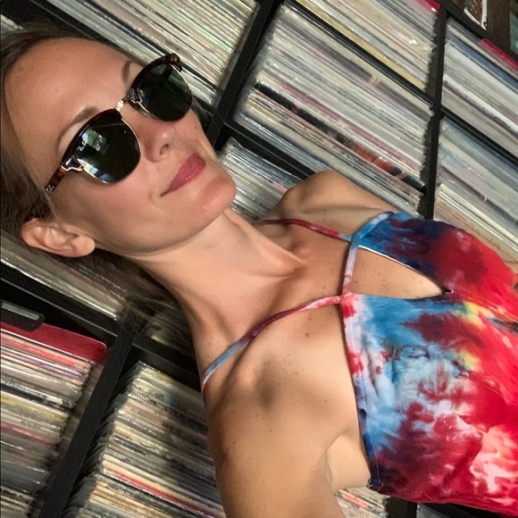 Festival Mini Dress Tie Dyed Rainbow PRIDE XS - Picture 5 of 8